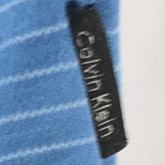 CALVIN KLEIN Blue VTG Mens Button Up Polo Shirt XL - Picture 10 of 10